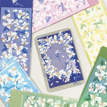 Frumoasa Floare de Crin Autocolant Idol Card DIY Scrapbooking Autocolant Decorativ DIY Jurnal Album Stick Eticheta coreean Kawaii Papetărie