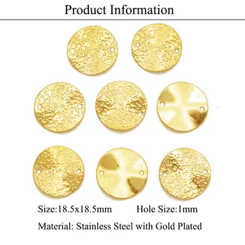 3pcs/lot de din Oțel Inoxidabil Foita de Aur Dropwater Pandantiv Bijuterii DIY Farmec en-Gros Constatările Personalizate de Calitate Superioară Pret de Fabrica