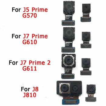 Original Spate, Camera Video Frontală Pentru Samsung Galaxy J7 Prim-2 J5 J8 J810 G570 G610 G611 Înapoi Frontală Camera Selfie Modulul De Piese De Schimb
