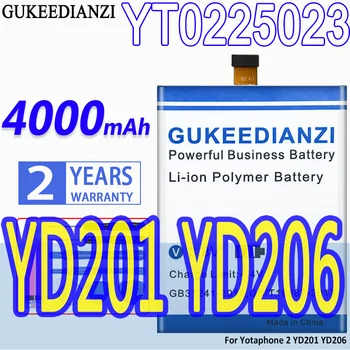 De mare Capacitate GUKEEDIANZI Baterie YT0225023 4000mAh Pentru Yotaphone 2 YD201 YD206 Yotaphone2