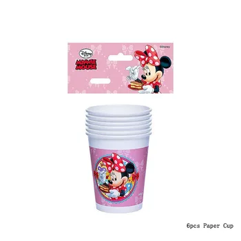 Disney Roz Minnie Mouse Petrecere Tematica Consumabile De Unica Folosinta Tacamuri Farfurii Servetele, Pahare De Paie De Copii Fata De La Petrecerea De Ziua Decor