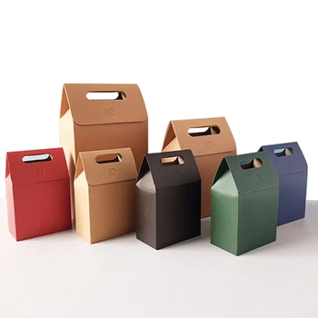12pcs clapetă sac de ambalare, pur sac de culoare, creativ sac de cadouri, de palmier ambalaj cutie cutie, portabil cutie de cadou poate fi customizde