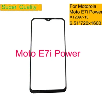 10buc/Lot Pentru Motorola Moto E7i Putere XT2097-13 Ecran Tactil Frontal Exterior Panou de Sticlă Lentile Pentru Moto E7i Putere de Sticlă LCD Cu OCA