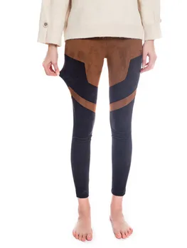 Femei Yoga Pantaloni Legging Pantaloni de piele de Căprioară Despicare Pantaloni Sport Neted pe Piele Moale de Înaltă Calitate Femei Pantaloni