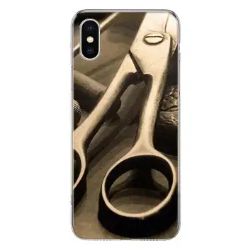 Stilist de par Foarfece Perie Telefon Caz Pentru Apple iphone 13 12 11 Pro Max SE 2020 X XS XR 7 8 6 6S Plus Moale Capacul Coque Fundas