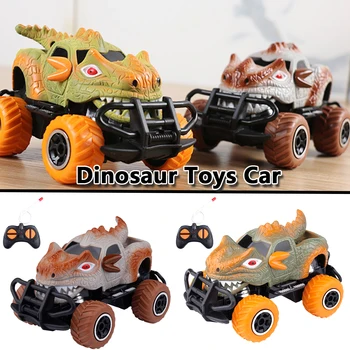 NOUL Mini Interioară în aer liber Dinozaur Jucărie Non Toxice Masina RC ABS Pentru Copilul 4 Canale Copii Cars Jucarii Camion Inerție SUV Frecare Putere