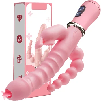 Vibrator G-Spot stimularea Clitorisului Rabbit Vibrator Puternic Cunilingus Orgasm Jucarii Sexuale pentru Femei Lesbiene Erotic Jucării pentru Adulți