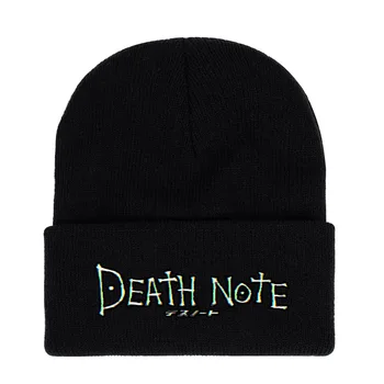 2021 Noua Pălărie de Lână DEATH NOTE Litere Bărbați Și Femei Cald Lână Tricotate Pălărie de Moda Solid Hip-hop Beanie Palarie Unisex Capac