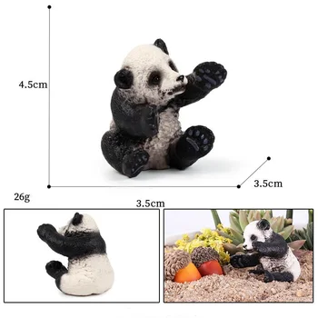 Simulate Animale Jucarii Model Panda Figurine de Jucărie Drăguț Figura Educative Jucarii Cadou pentru Copii de Copii de origine Animală Figuri de Plastic