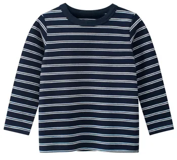 2022 Primăvară Copii cu Maneca Lunga T-shirt Haine pentru Baieti din Bumbac Pijamale cu Dungi Tricouri Bluze Copii Fete Bottom Tricouri