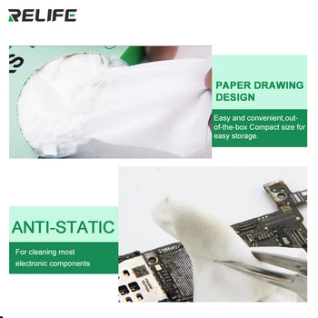 Relife RL-045 Anti-Static Cleanroom Ștergătoarele de Hârtie Ștergeți Cârpă Pentru Ecran de Telefon Mobil Cârpă de Curățare a Ștergătorului Curat