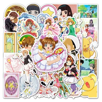 10/30/50PCS Anime Desene animate Drăguț Varietate Sakura Graffiti Notebook-uri de Bagaje Manualul de Decorare Autocolant Impermeabil Jucării en-Gros