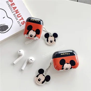 Autentic Disney Mickey Airpods Caz Minnie IMD Anti-drop Anti-toamna setul cu Cască Bluetooth Caz de Protecție Adecvate pentru AirPods 1/2 Pro