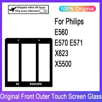 Lentile De Sticlă Din Față Pentru Philips Xenium E560 E570 E571 X623 X5500 Panoul Frontal De Sticlă De Telefon Mobil Nu Ecran Tactil Digitizer