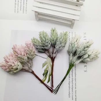 6pcs culoare con de pin artificial, flori de ananas plante artificiale nuntă decorațiuni DIY album cutie de cadou ambarcațiuni de flori