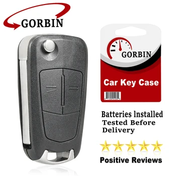 GORBIN 2/3 Butonul Cheie de la Distanță Masina Shell pentru Vauxhall Opel Astra H, Corsa D, Vectra C, Zafira Astra Vectra Signum Flip-Caz-Cheie