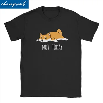 Hipster Amuzant Azi Nu Shiba Inu, Dog T-Shirt Pentru Bărbați O Gatului Bumbac Tricou Maneca Scurta Haine De Vară