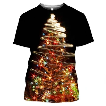 2021 Crăciun Om T shirt de Imprimare 3D Amuzant Cosplay Moș Crăciun de Moda Haine de Vacanță de Crăciun Tricou Supradimensionat Anul Nou Haine