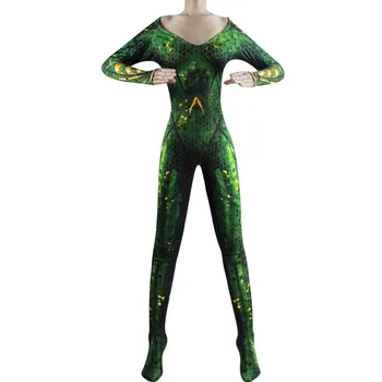 Noi, Femeile, Copii, Film Aquaman Mera Regina Cosplay Costum Zentai Bodysuit Costum Costume costum de halloween pentru fete