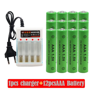 Alcaline 3000mAh 1.5 V AAA Baterii Alcaline AAA baterie reîncărcabilă pentru Control de la Distanță Jucărie Baterie de alarmă de Fum cu+ încărcător