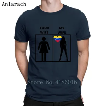 Venezuela Geschenk Mea, Soția Ta Tricou Guler Rotund Tinuta De Imprimare De Calitate De Top Tee Camasa Slim Fit De Îmbrăcăminte De Primăvară Frumos