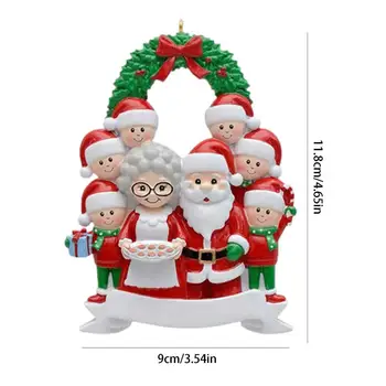 2022 Personalizate de Craciun Pandantive Gol DIY Membrii Familiei Numele Agățat Ornamente Felicitări Crăciun De Decorare Pom de Crăciun