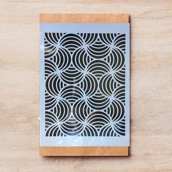 A4 29cm Mandala, Geometrie Textura DIY Stratificare Sabloane Pictura pe Perete Album de Colorat Relief Album Decorative Șablon