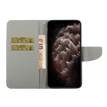 Pictat Caz din Piele Pentru Xiaomi Poco M3 Portofel Cartea de Cazuri pentru Poco M3 Pro Mi PocoM3 M 3 X3 Pro X 3 Telefon NFC Acoperi Fundas Capa