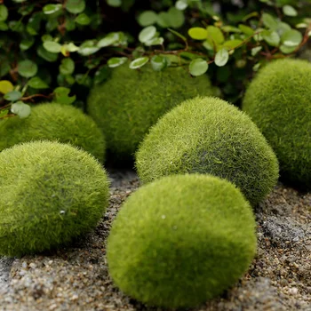 1 BUC Artificiale Spumă Verde Mușchi Plante Decoratiuni Creative Acasă Grădină cu Gazon, cu Podea Podoabe