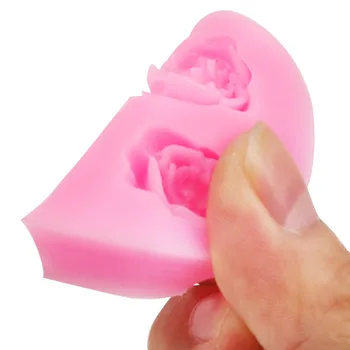Silicon Decorare Tort 3D Rose Mucegai Instrumente de Gătit pentru Fondant de Ciocolata Gadget-uri, Instrumente de Bucatarie