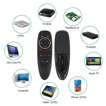 G10 Mouse-ul de Aer Rapid de Răspuns Rapid de Transport Ergonomic 2.4 GHz Wireless cu Infraroșu Gyro Voce Inteligent Controller pentru TV Box