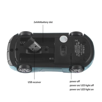 Noul Mouse de Gaming USB Mouse Optic Masina Sport de Calculator Creative Mause Mini Wireless Ergonomic Soareci Pentru Laptop PC Gamer Copil Cadou