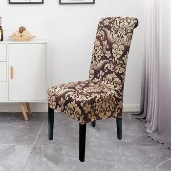 XL Dimensiune Tipărite Acoperă Scaun Boem Stil High Spate Huse pentru scaune pentru Sala de Mese Nunta Banchet Întinde Decor Scaun Caz