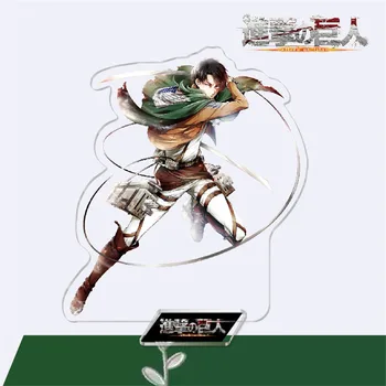 15cm Anime Atac pe Titan Figura Acrilic Eren Jaeger Mikasa Levi Ackerman PVC Decor Birou Model Figurine Jucarii