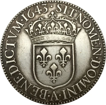 Franța lui Ludovic al XIV-lea 1643 monede copie