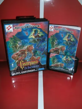 Castlevania noua generație de joc cartuș cu cutie si manual de 16 biți MD card pentru Sega MegaDrive pentru Genesis