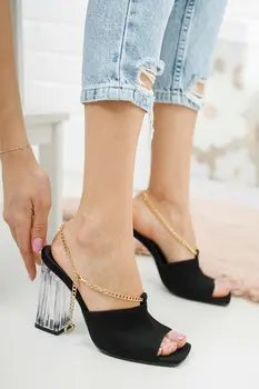 Femei Pantofi Negri cu Toc, Papuci de casă 2021 Moda Design Elegant