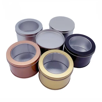 1buc Metal Cutie de Depozitare Cosmetice Ceai de Stocare Organizator Cutii de Bomboane Oală Bijuterii Caz Borcan de Călătorie Portabil Cutie de Depozitare Consumabile
