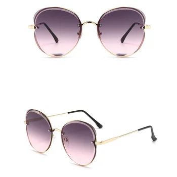 2022 Moda Vintage Gradient de ochelari de Soare pentru Femei Brand Designer Cadru Metalic Ochelari de Soare Femei UV400 Oculos De Sol