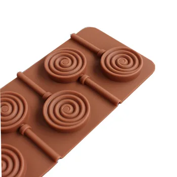 Aomily Gogoașă Lollipop Mucegai DIY Bakeware Silicon 3D Handmade Pop Fraier Bastoane Lolly Bomboane de Ciocolată Mucegai Cu Stick Forma