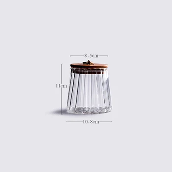 Sticlă De Depozitare Borcane Sigilate Cu Capac De Ceai Condimente Containere De Depozitare Pentru Uz Casnic Pentru Cereale Uscate Măsură Cupe Instrument De Bucatarie