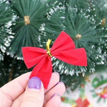 12pcs Butterfly bow Agățat deco pentru decor de Crăciun acasă, Aur, Argint Roșu bowknot Crăciun ornamente pentru pomul de anul nou 2021 navidad