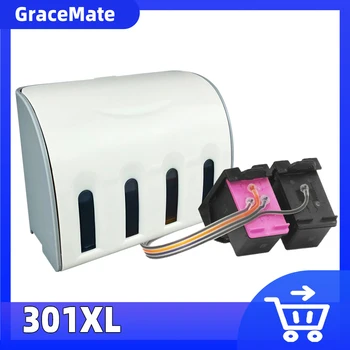 GraceMate 301 CISS Cerneala Vrac Compatibil pentru HP 301 pentru Deskjet 1050 2050 2050 3050 Envy 4500 4502 4504 5530 5532 5539 Printer