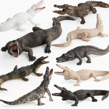 Simulate model animal PVC simulare crocodil sălbatic model Varietate de ornamente de animale modele de vacanță pentru Copii cadouri