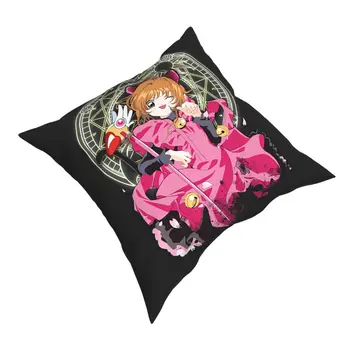 Cardcaptor Sakura Card Captor față de Pernă față de Pernă Decor Perne pentru Canapea Poliester Imprimare față-verso