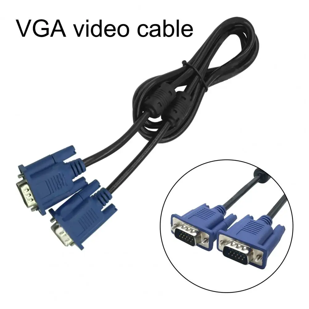 Cablu VGA Practice Largă Aplicație Plug Play 1,5 m de Monitor VGA de sex Masculin de Masculin Fir de Conectare pentru TV La reducere! & Office ~ Fashion-style.ro