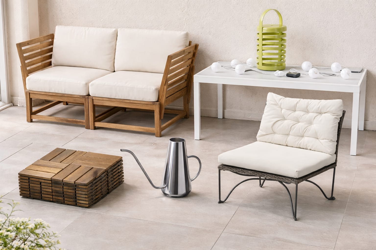 Ce piese IKEA aleg designerii pentru un balcon stilat cu buget redus