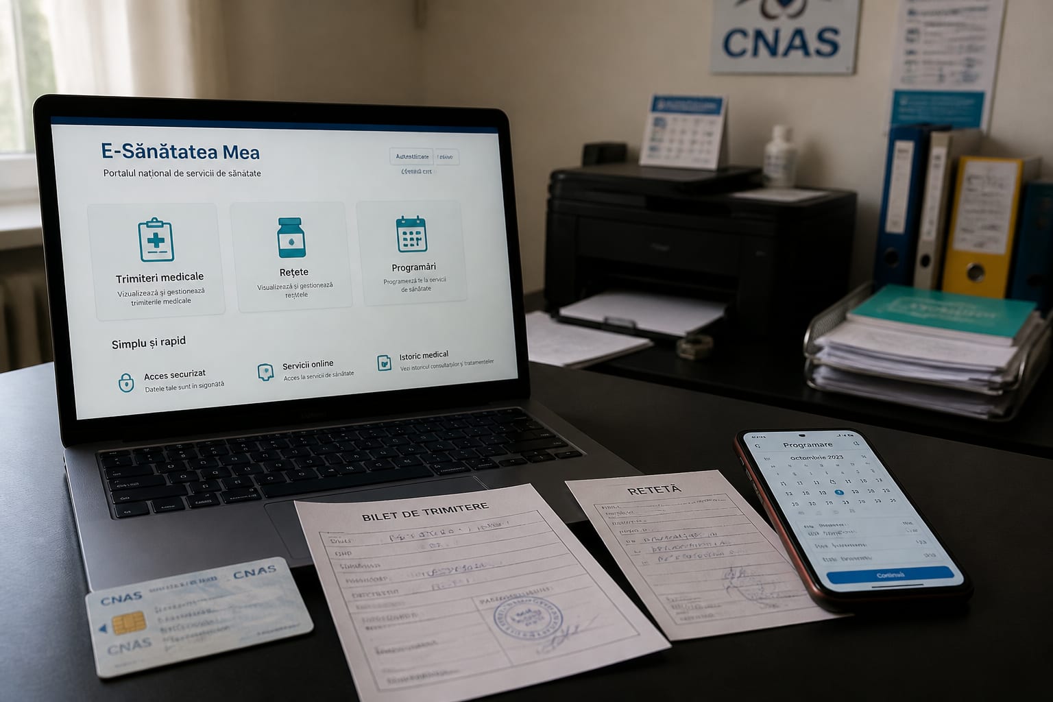 Noul portal E-Sănătatea Mea îți permite să programezi consultații pentru părinți din contul tău