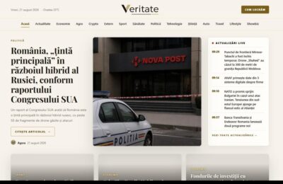 Veritate.ro propune știri scrise integral de AI, cu fapte separate de opinii și corecturi la vedere